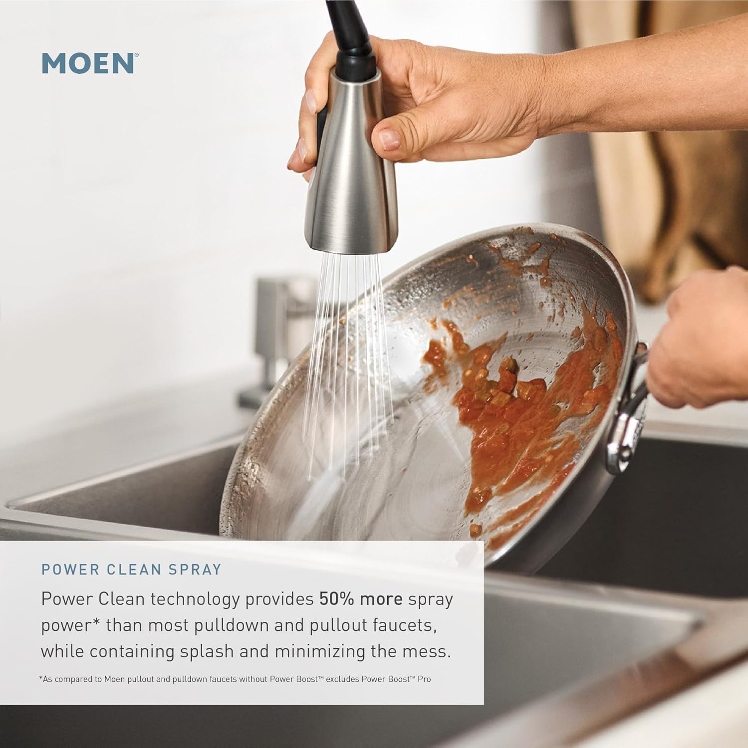 Moen 7185EWSRS Brantford 1.5 GPM Pull Down Kitchen Faucet Stainless Touchless