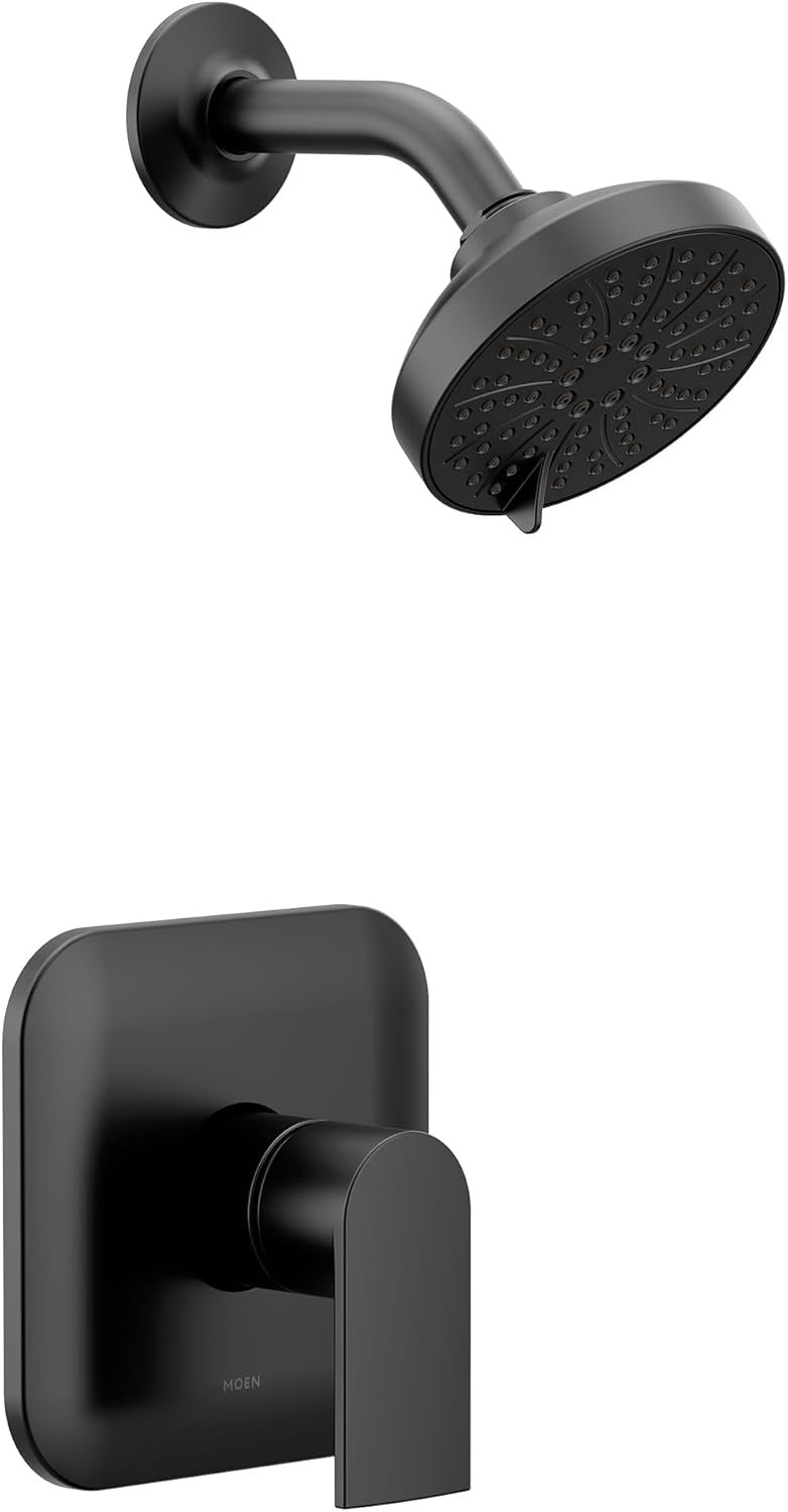 Moen UT2472EPBL Genta LX M-CORE 2 Series 1-Handle Shower Trim Kit Matte Black