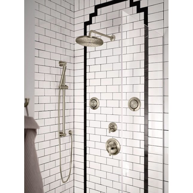 MOEN S112BN  Waterhill Large 10" 2.5 GPM Round Rain Shower Head Brushed Nickel