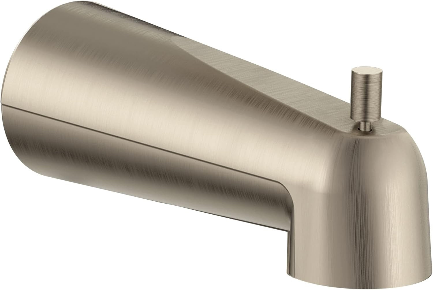 Moen Rizon 3839BN Slip-Fit 7" Tub Spout Integrated Diverter Brushed Nickel 
