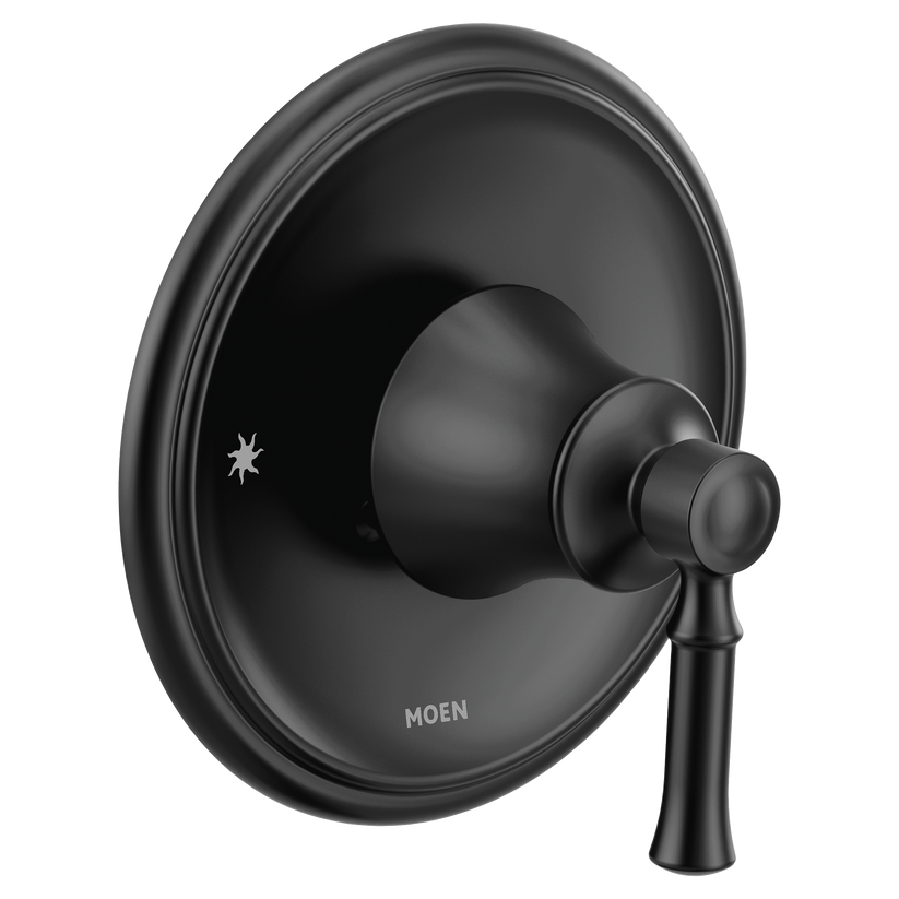 Moen T2181BL Dartmoor Wall-Mount Shower Faucet Trim Kit, Matte Black