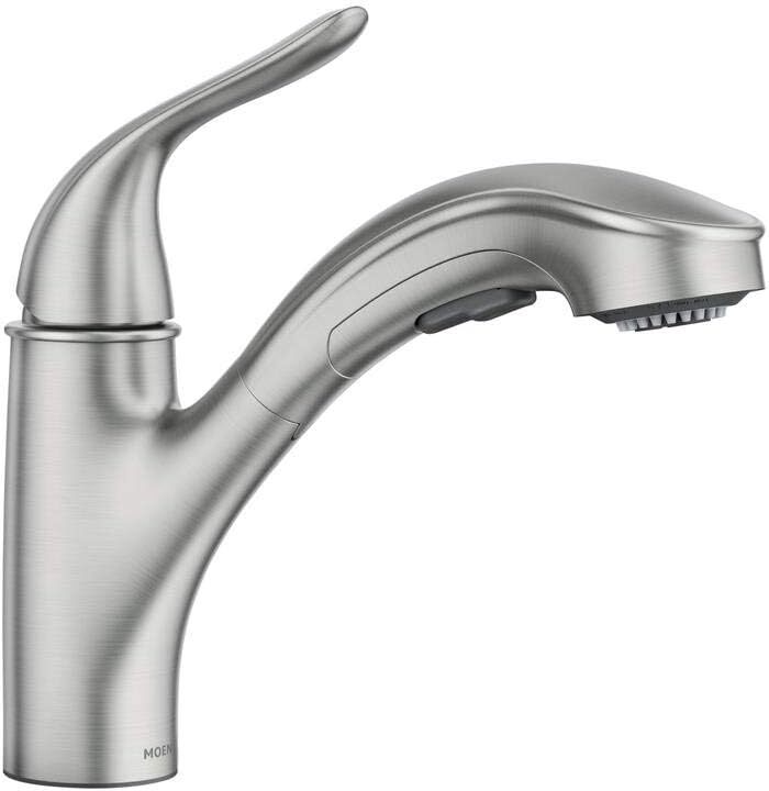 MOEN 87557SRS Brecklyn Pull-Out Sprayer Kitchen Faucet in Spot Resist Stainless