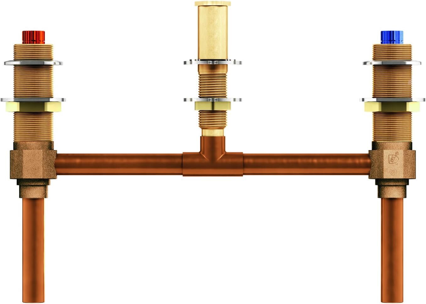Moen 4796 M-PACT Valve 2 Handle Roman Tub 10" center 1/2-Inch CC Connection 