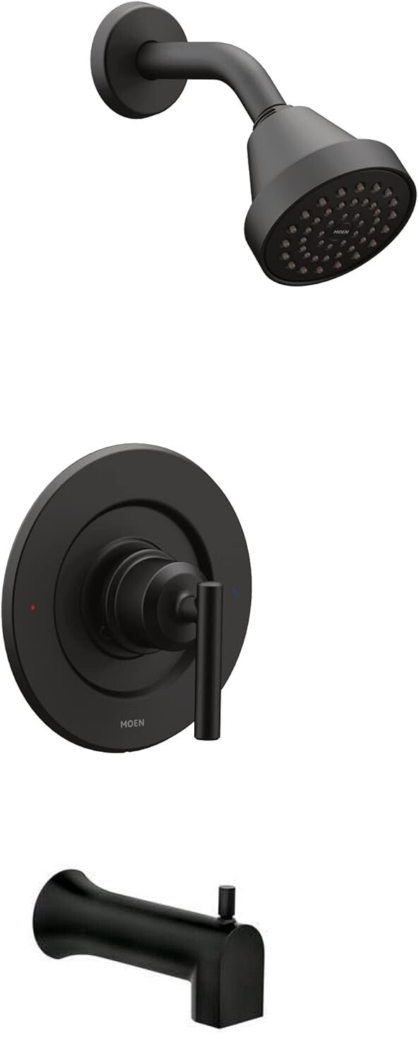 Moen T2903EPBL Gibson Posi-Temp Tub / Shower Faucet Trim Black Valve Required