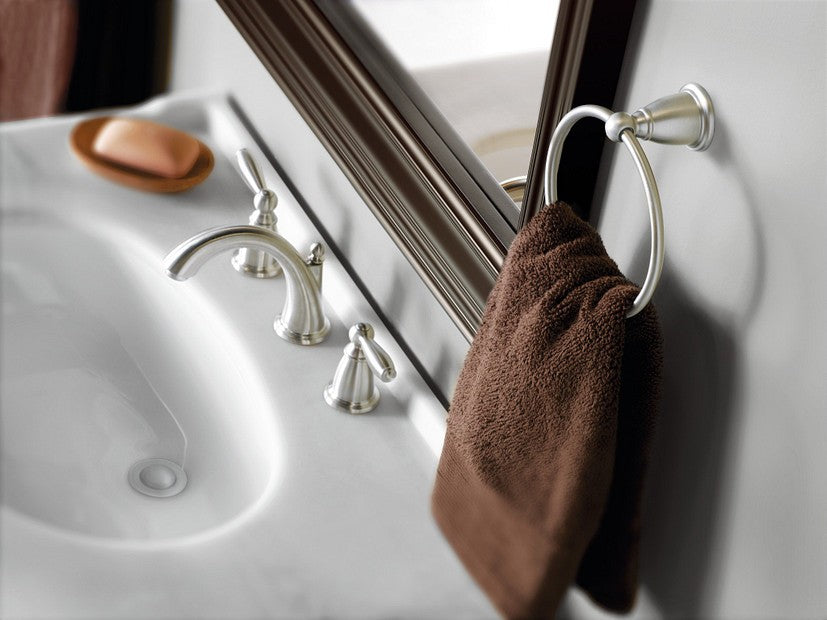 MOEN YB2286BN Brantford Towel Ring - Brushed Nickel