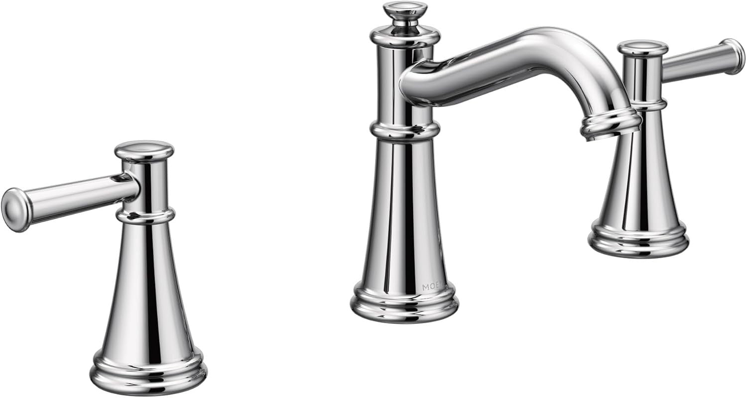 MOEN Belfield T6405 Two-Handle Widespread Bathroom Faucet Trim Kit in Chrome