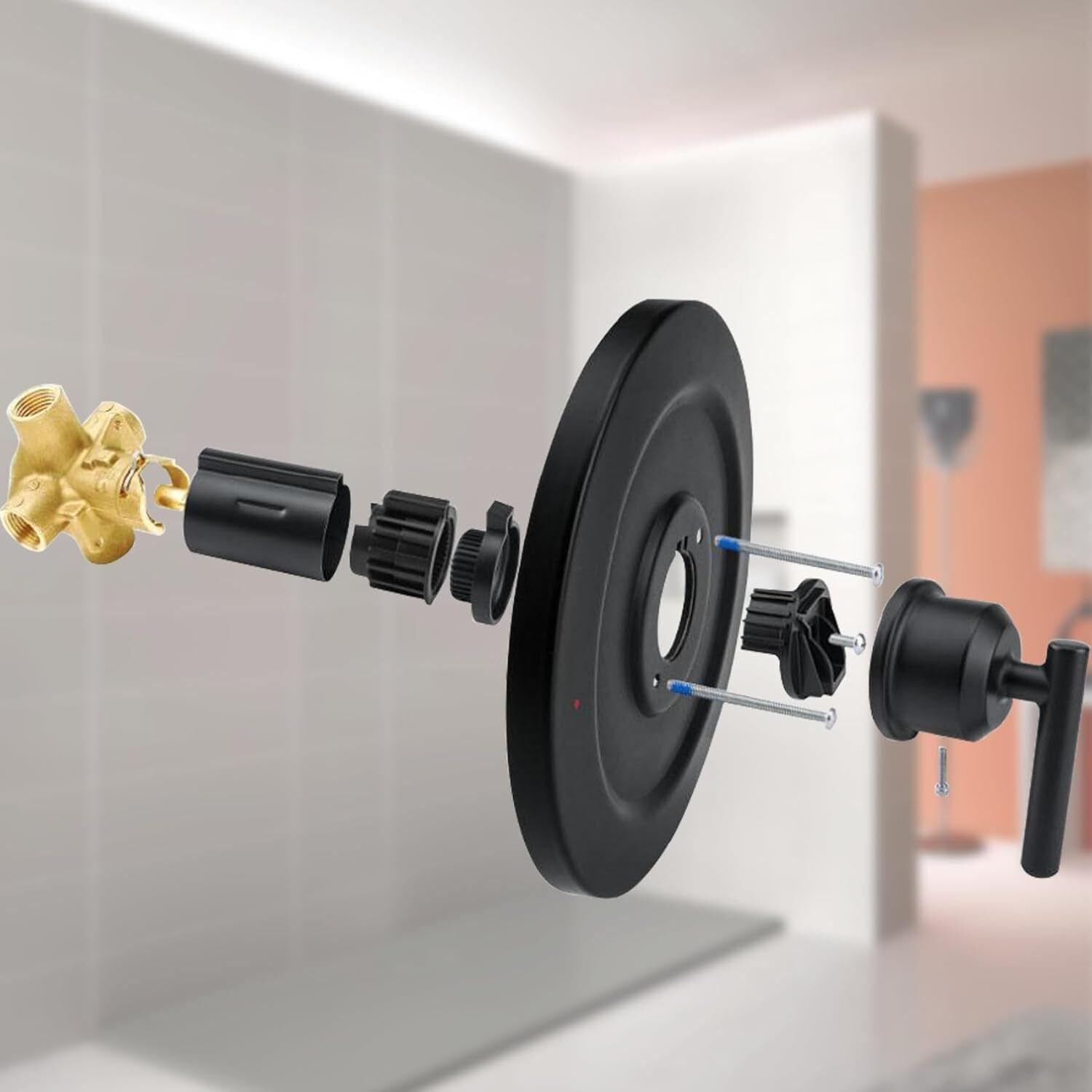 Moen Gibson T2901BL Single Handle Posi-Temp Valve Trim in Matte Black