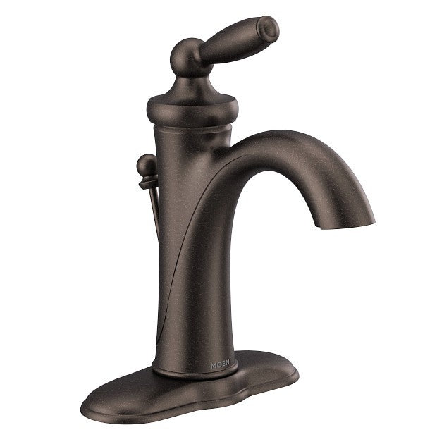 Moen 6600ORB Brantford Single Hole High-Arc Bathroom Faucet in Oil Rubbed Bronze