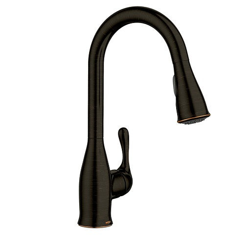 Moen 87966BRB Kaden Mediterranean Bronze 1-Handle Pulldown Kitchen Faucet