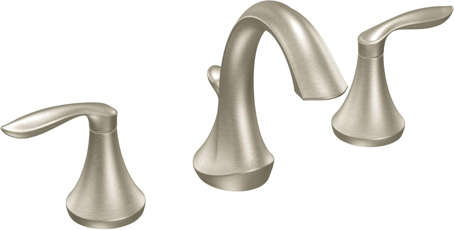 MOEN Eva T943BN 2-Handle Deck-Mount Roman Tub Faucet Trim Kit - Brushed Nickel
