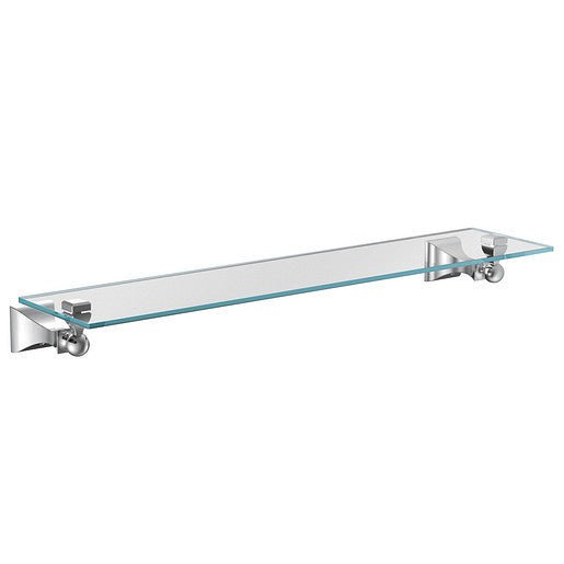 Moen DN8390CH Retreat Bathroom Wall-Mount Clear Vanity Glass Shelf - Chrome