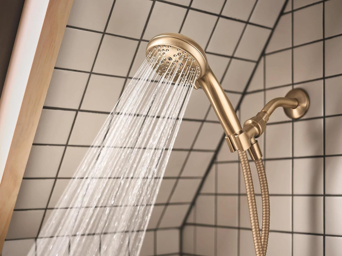 MOEN 82775BZG Beric 1-Handle 5-Spray Tub Shower Faucet 1.75 GPM - Bronzed Gold