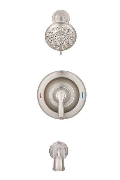 Moen 82537SRN Hilliard Tub and Shower Trim Package Spot Resist Brushed Nickel