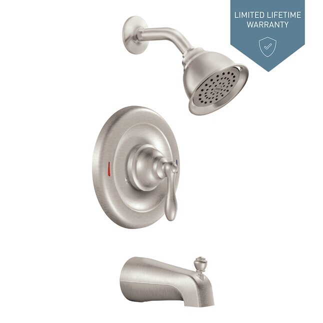 MOEN Caldwell 82496EPSRN Tub & Shower Faucet Set VALVE INCLUDED - Brushed Nickel
