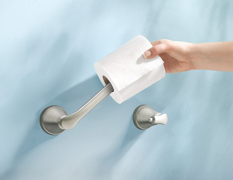 MOEN MY4808BN Tiffin Pivoting Toilet Paper Holder - Brushed Nickel