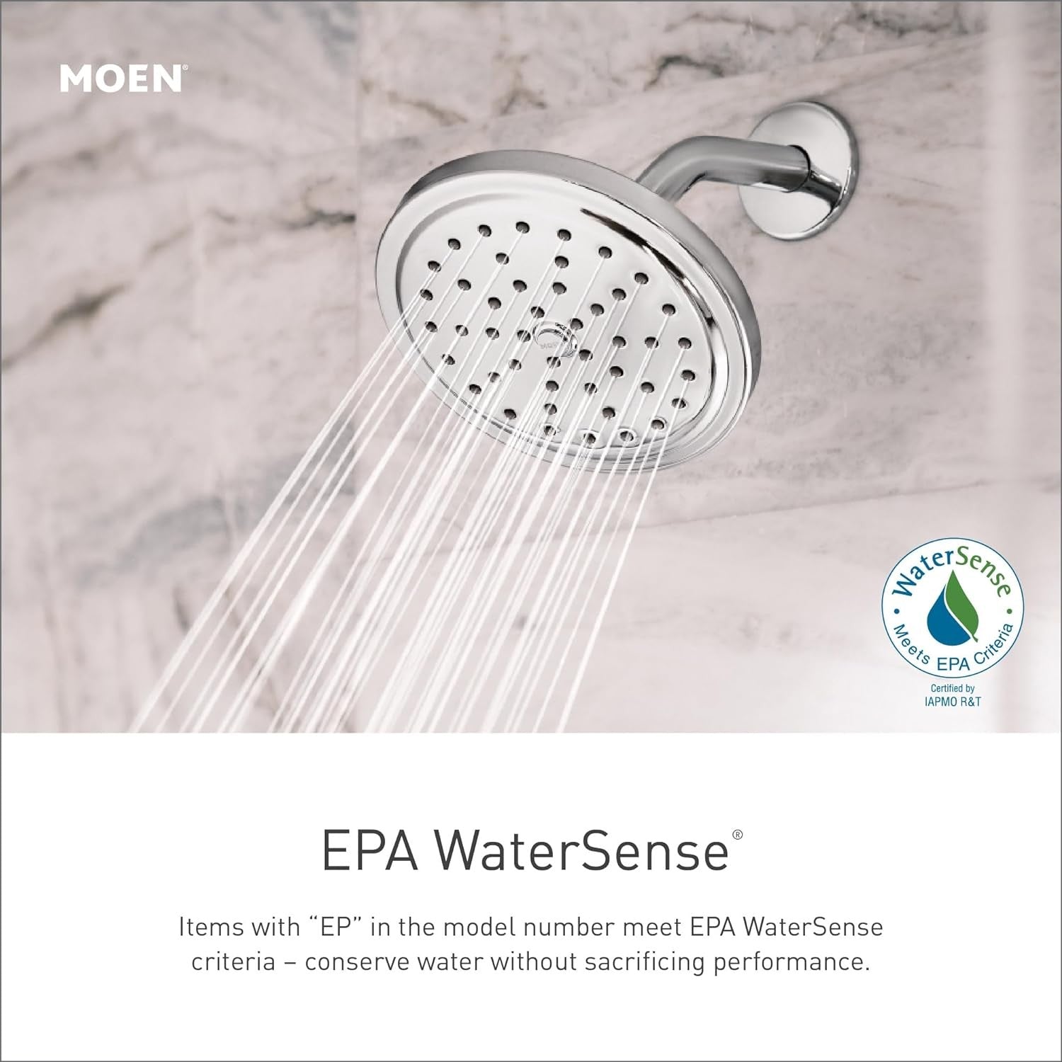 MOEN 3863EP ENVI Eco 3-Spray Handheld Shower with 30" Slide Bar - Chrome Finish