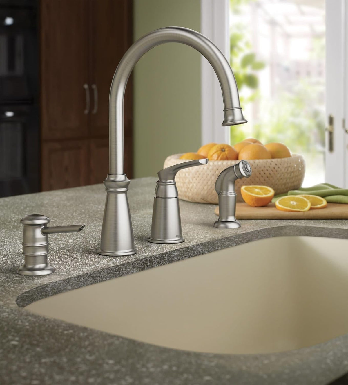 Moen 87044SRS Whitmore 1-Handle High Arc Kitchen Faucet - Spot Resist Stainless