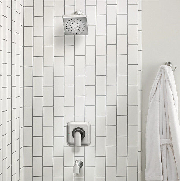 Moen 82760SRN 1-Spray Tub & Shower Faucet w/ Valve in Spot Resist Brushed Nickel