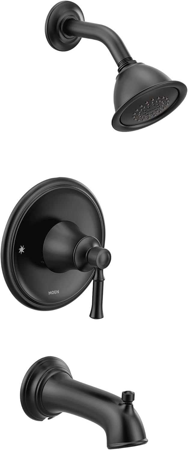 Moen T2183EPBL Dartmoor Tub & Shower 1-Handle Faucet Trim - Matte Black