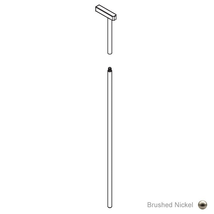 Moen 147564BN Replacement Lift Rod Kit - Brushed nickel