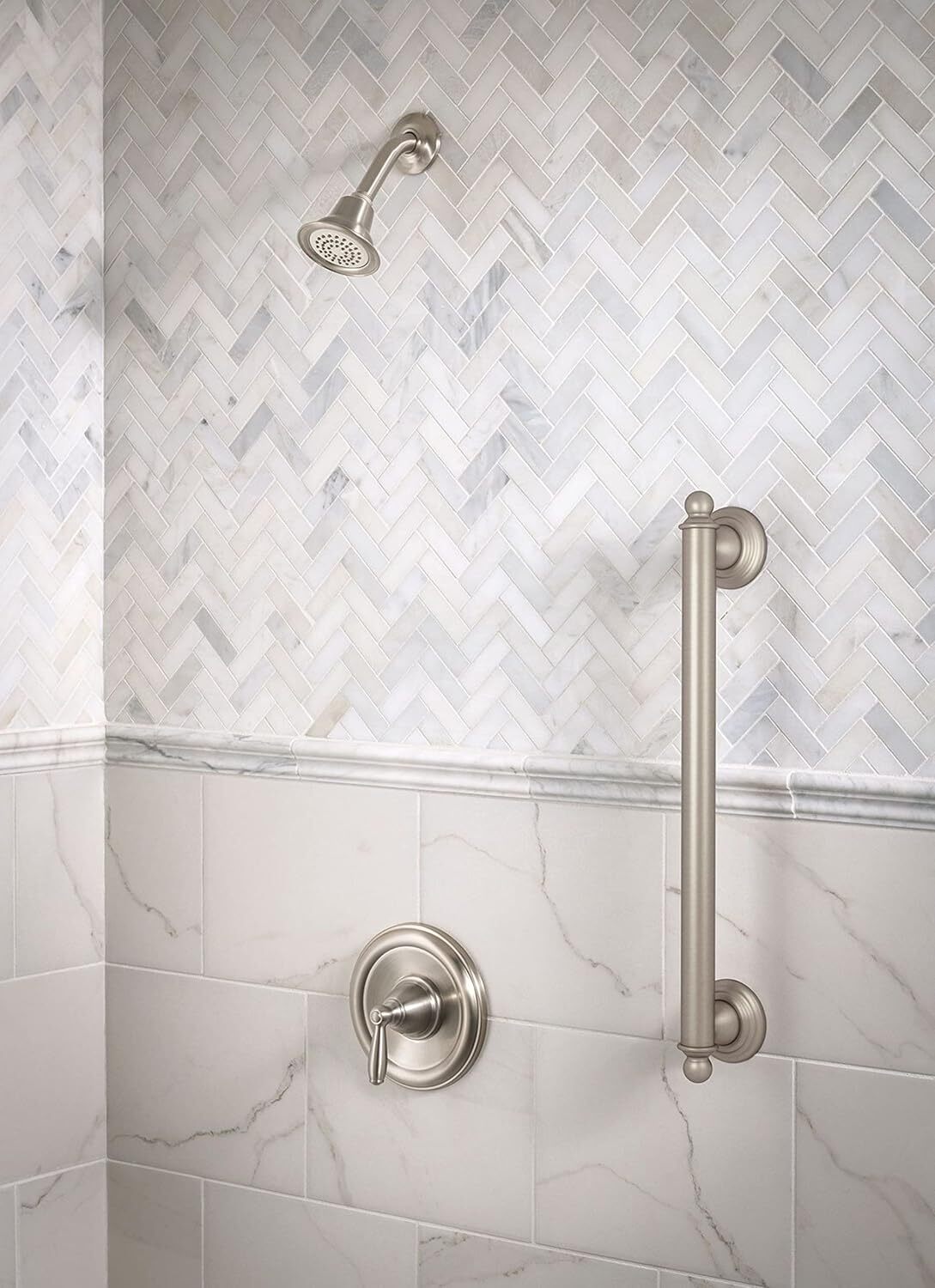 Moen Brantford Brushed Nickel Posi-Temp Pressure Balancing Eco-Performance Showe