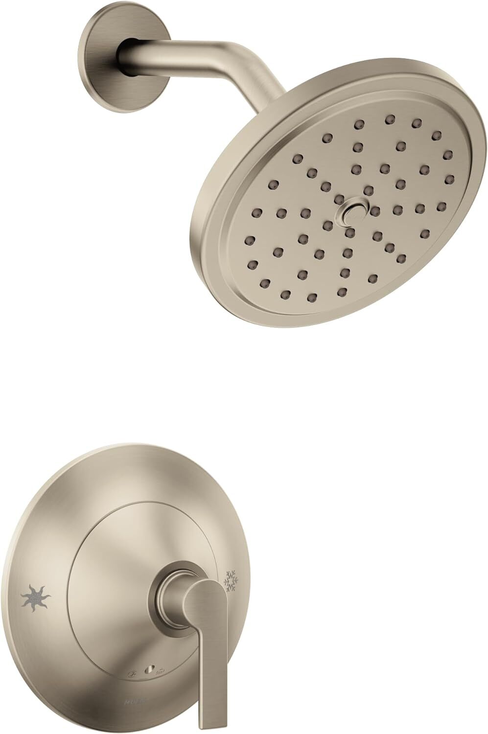 Moen TS2202BN Doux Posi-Temp Shower Trim Kit Only, Brushed Nickel Valve Required