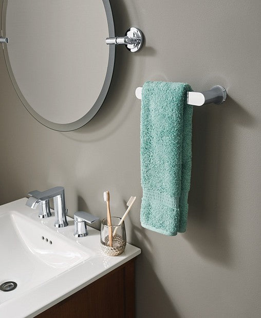 Moen BH3886CH Genta LX Double Post Wall Mounted Hand Towel Bar - Chrome