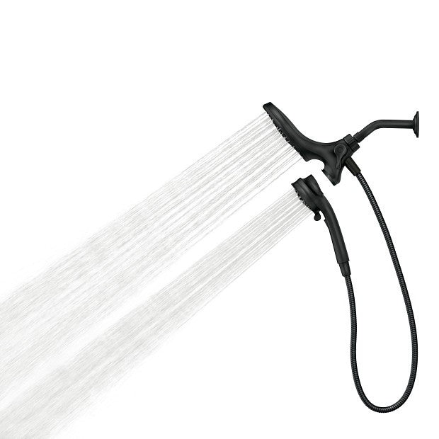 MOEN 26008BL Attract Magnetix 6-Spray 7" Dual Rainshower Combo - Matte Black