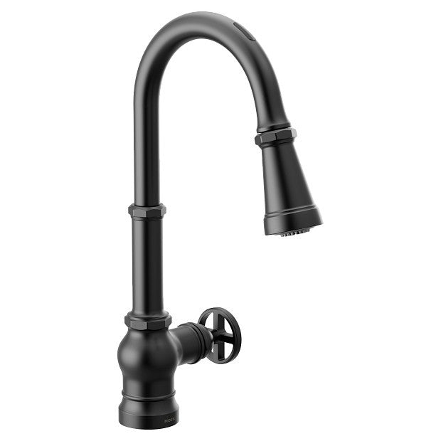 MOEN Paterson S72003EV2BL Smart Faucet Touchless Pull Down Kitchen - Matte Black