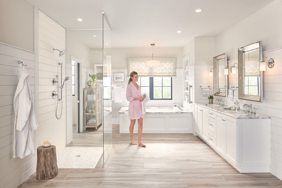 MOEN Belfield T9024BN 2-Handle Roman Deck Tub Faucet Trim Kit - Brushed Nickel
