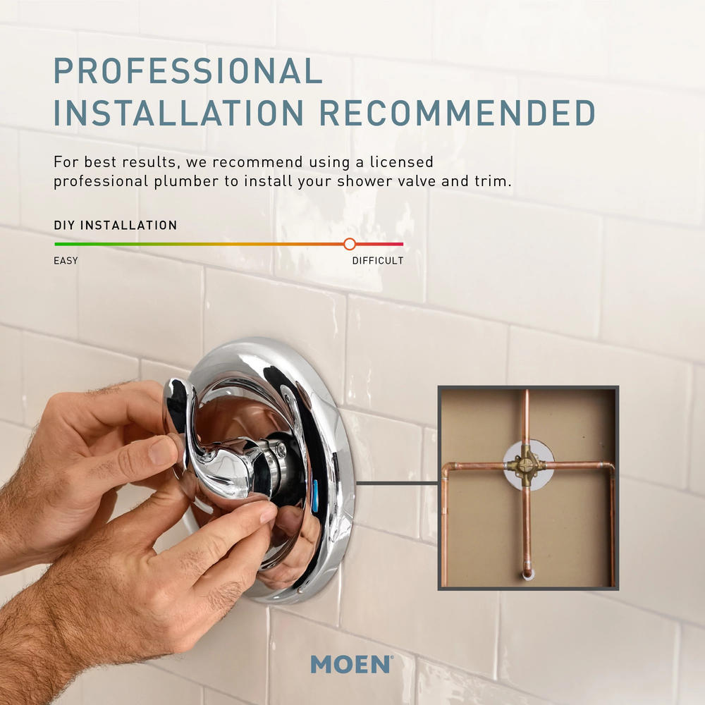 Moen ZYLA Tub & Shower Faucet w/ MAGNETIX 82140BL Matte Black Finish