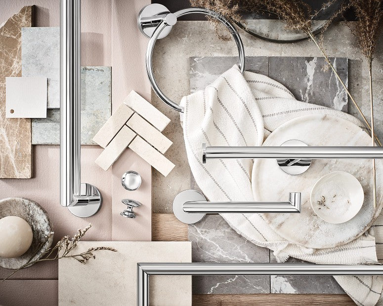 Moen Y5722CH 24" Arlys Double Towel Bar Holder - Chrome