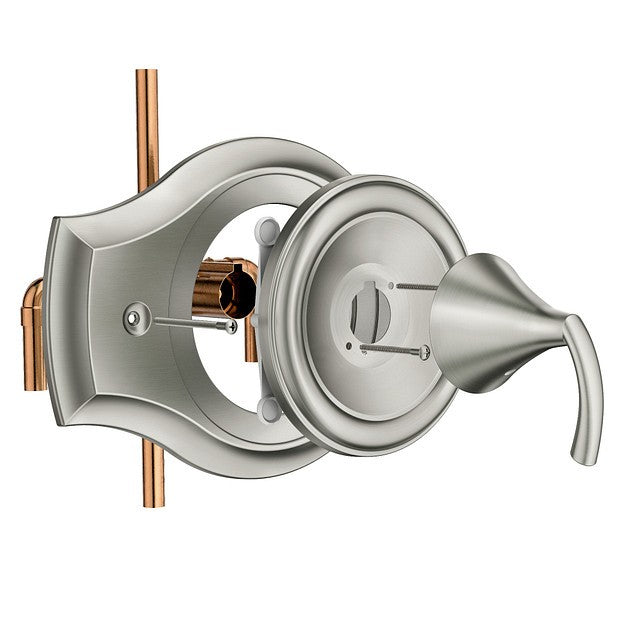 Moen 1920BN Remodeling Cover Plate for 2-3 Handle Tub & Shower - Brushed Nickel