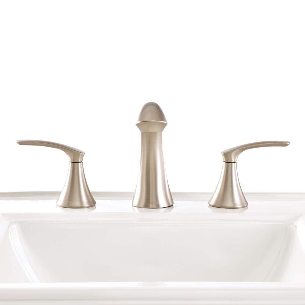 Moen WS84551SRN Darcy Brushed Nickel 2-Handle High-Arc Bathroom Faucet