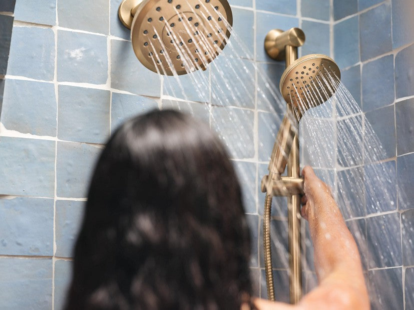 Moen 3558EPBZG Multi Function Hand Shower with Slide Bar - Bronzed Gold