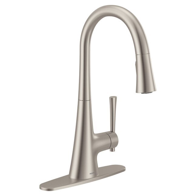 Moen 9126SRS Kurv Single Handle High Arc Pull-Down Kitchen Faucet - Spot Resist