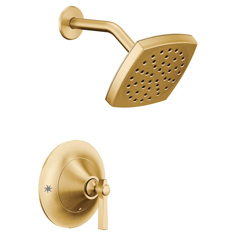 NEW Moen TS2912BG Flara Pressure Balancing Shower Trim Kit Brushed Gold