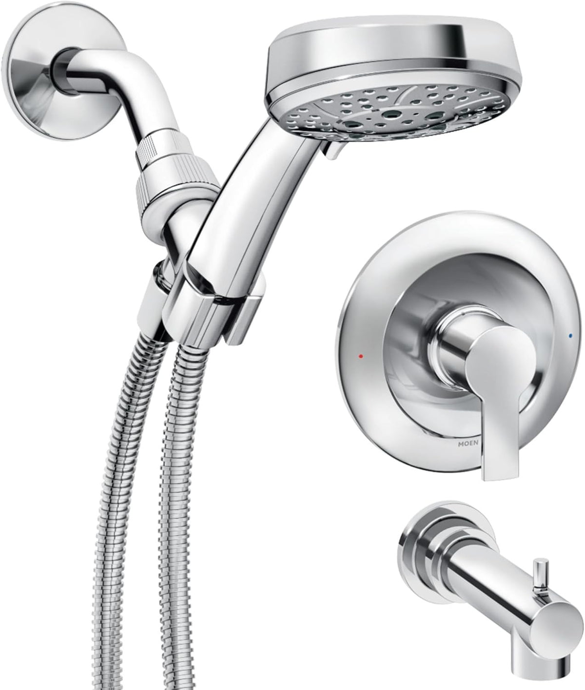 Moen 82618 Meena 1-Handle Faucet Handshower Shower & Tub Spout - Chrome