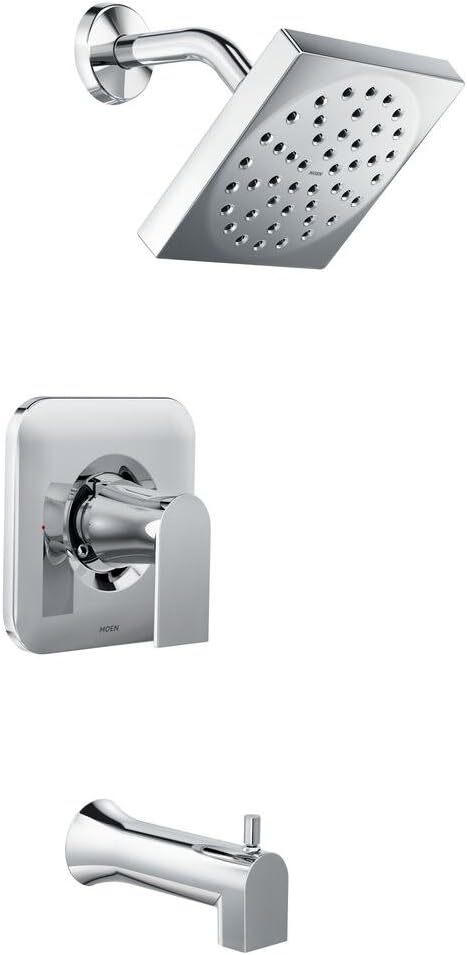 NEW MOEN Genta 82760 1-Handle Tub&Shower Trim Chrome W/Valve