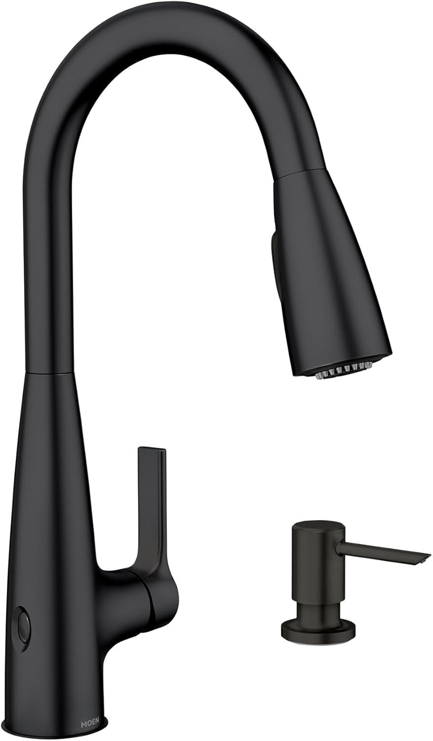 Moen 87627EWBL Haelyn Touchless Pull-Down Sprayer Kitchen Faucet - Matte Black