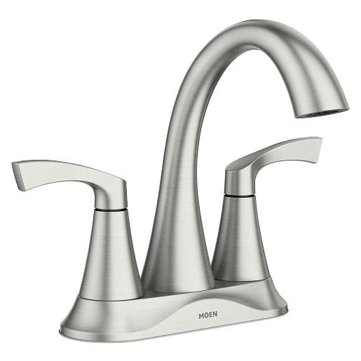 MOEN Korek 84467SRN 4" 2-Handle Bathroom Faucet - Spot Resist Brushed Nickel
