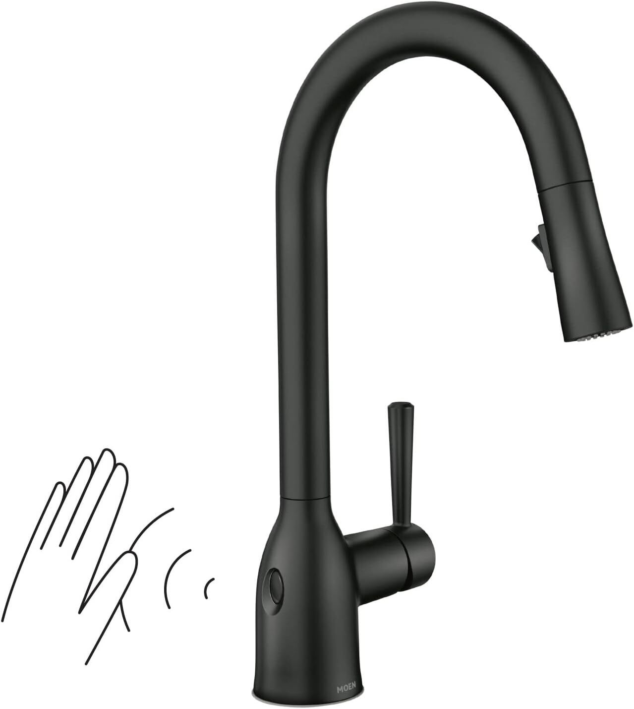 Moen Adler Touchless Single-Handle Pull-Down Kitchen Faucet 87233EWBL