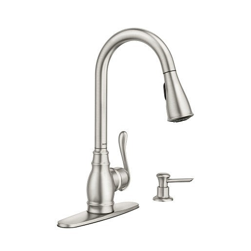 Moen CA87003SRS Anabelle Kitchen Faucet & Soap Dispenser - Spot Resist Stainless
