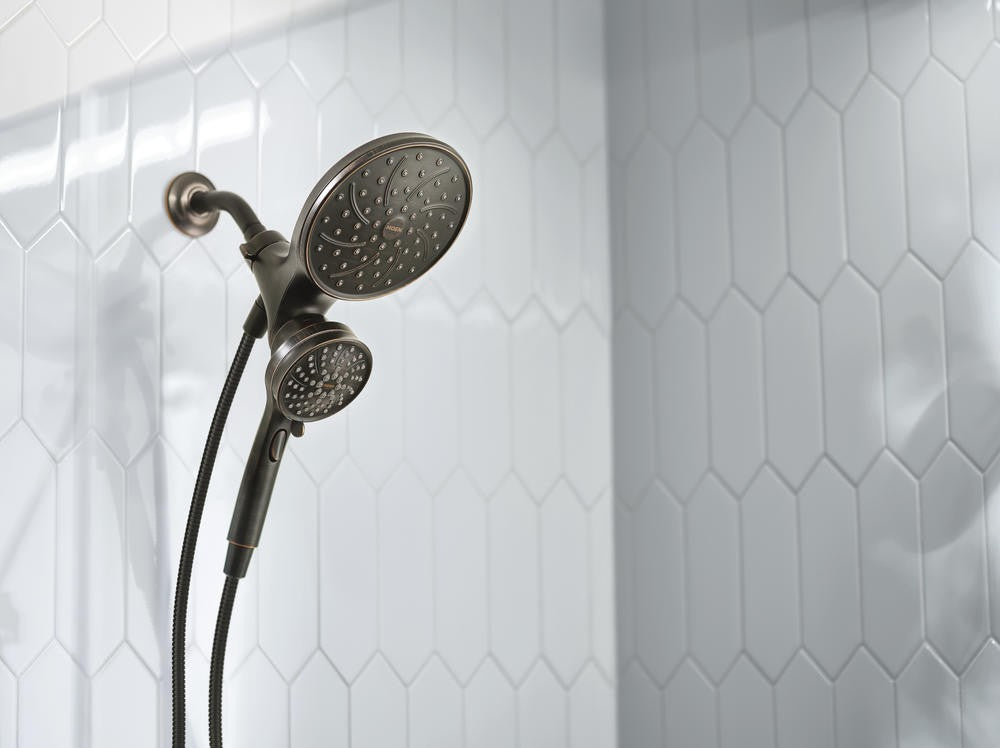 MOEN 26008BRB Attract Magnetix 6-Spray 7" Dual ShowerHead - Mediterranean Bronze