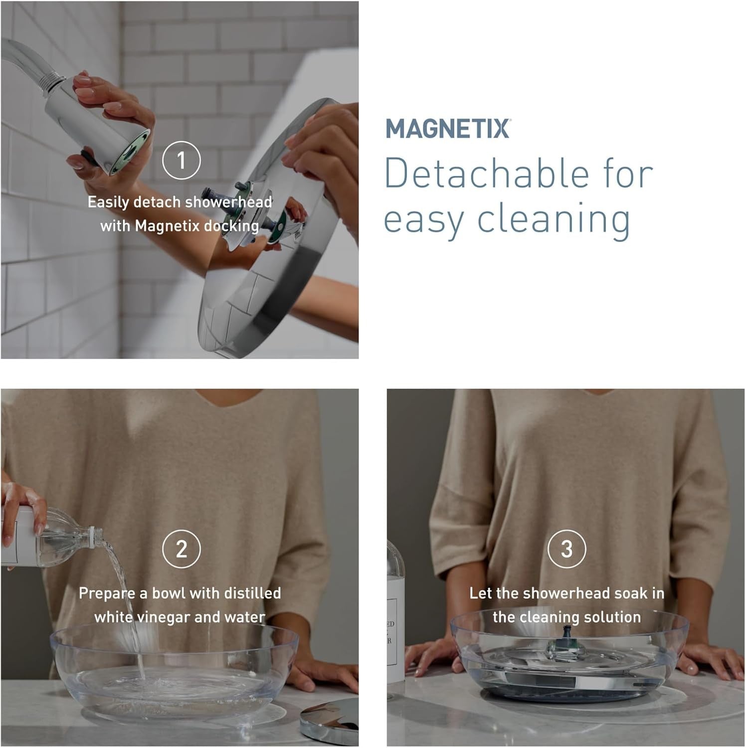 MOEN 220R2 9" Shower Head Verso 8-Spray Patterns Wall Mount Fixed - Chrome