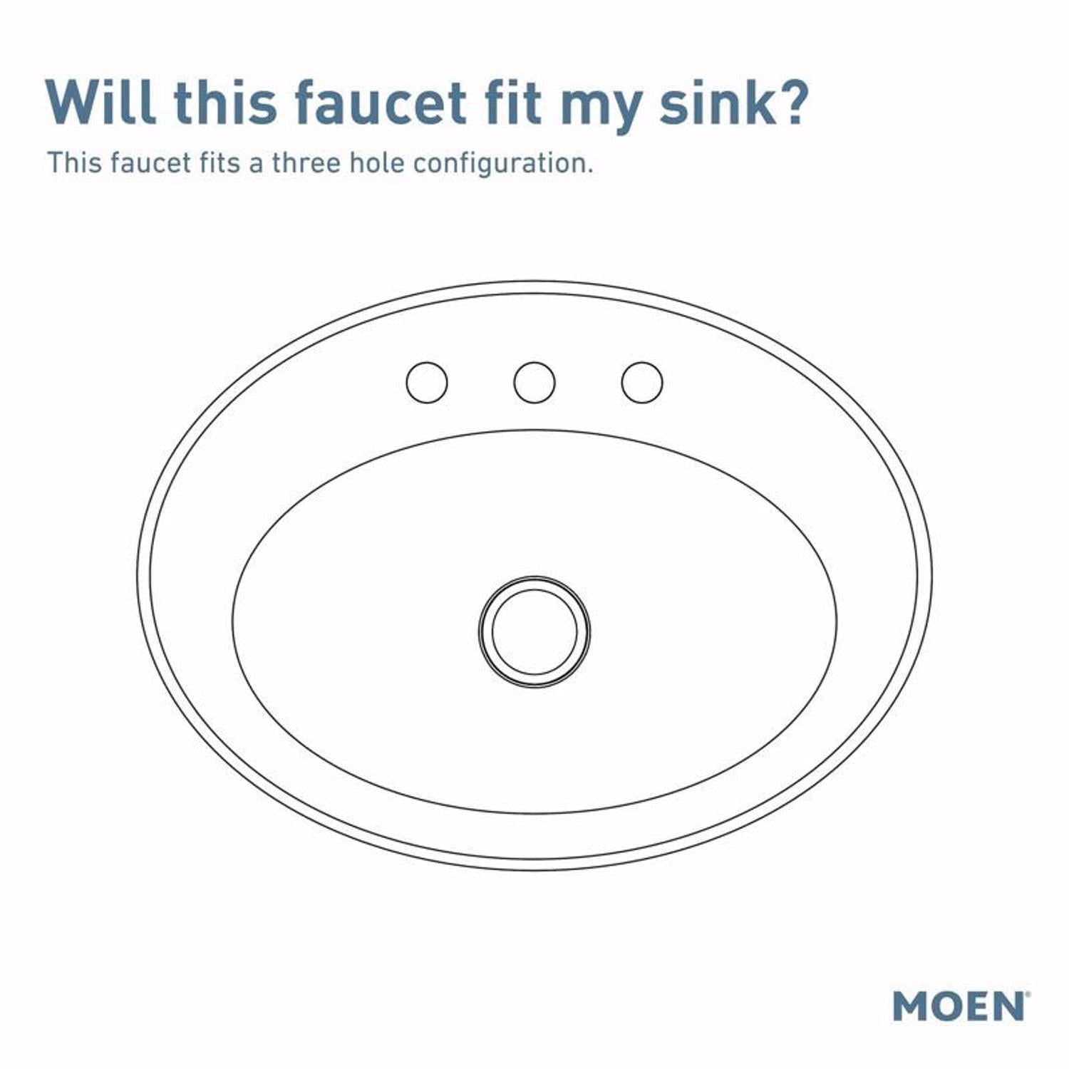 Moen 84504SRN Lindor 2 Handle High Arc Bathroom Faucet Spot Resist Nickel