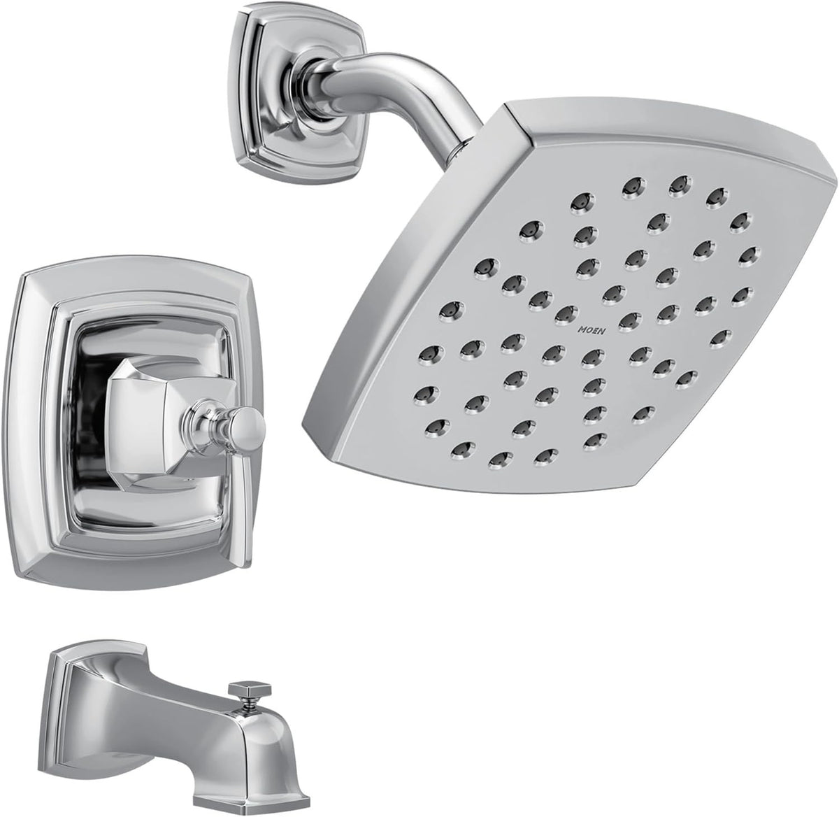 Moen 82922 Conway Posi-Temp Bathroom Tub & Shower Trim Kit With Valve - Chrome