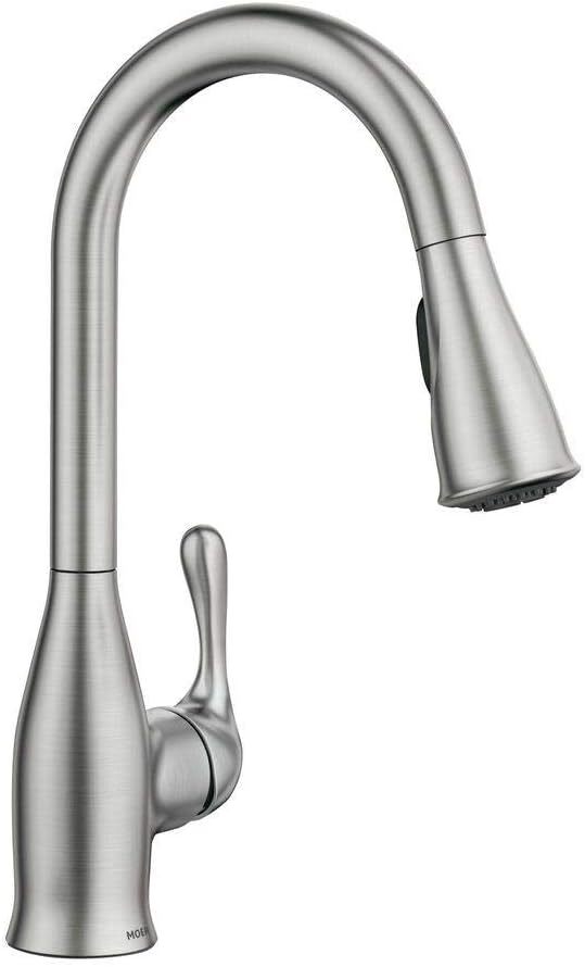 Moen 87966SRS Kaden Spot Resist Stainless One-Handle Pulldown Kitchen Faucet
