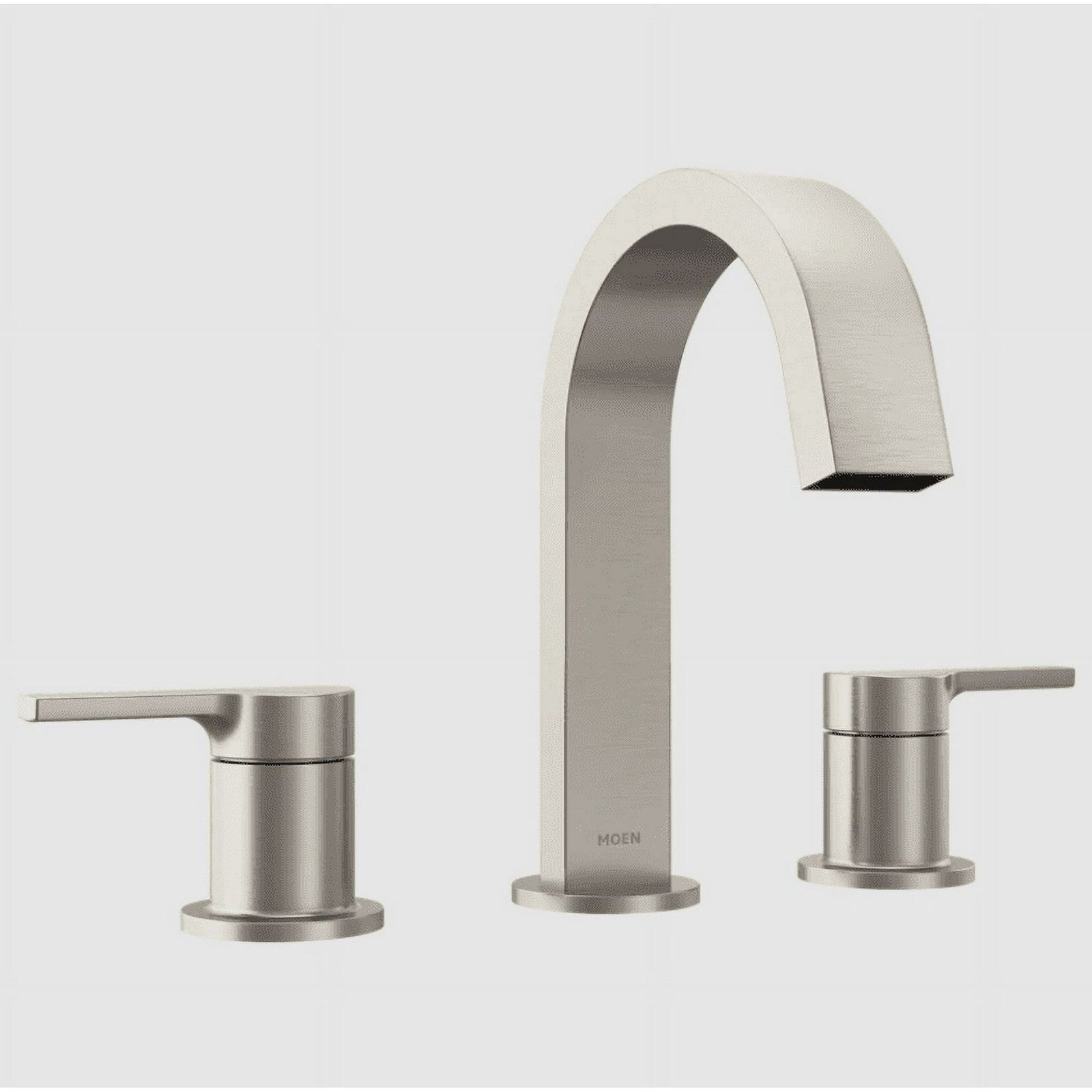 Moen 84154SRN Avri 2-Handle High Arc Bathroom Sink Faucet in Brushed Nickel