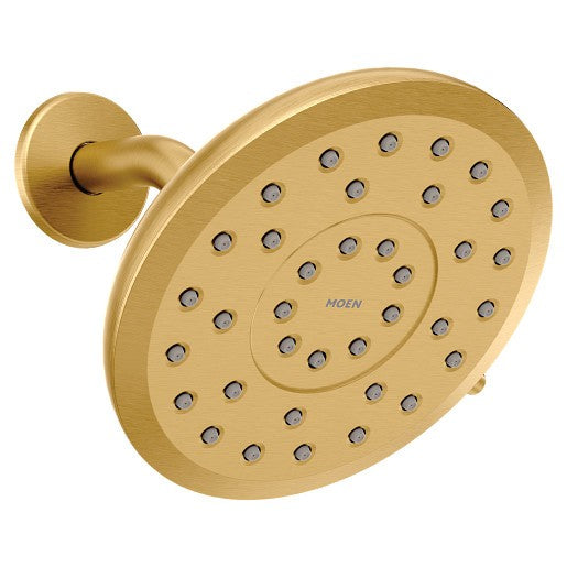 Moen 220R7BG Verso 7" Infiniti Dial Round Rain Shower Head - Brushed Gold